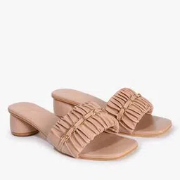 fyre rose Ruched Strap Block Heeled Sandals-picture-26