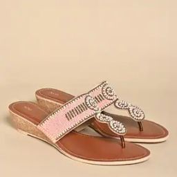 Embellished T-Strap Wedges-image-18