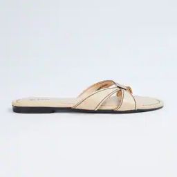 Women Criss-Cross Slip-On Flat Sandals-image-32