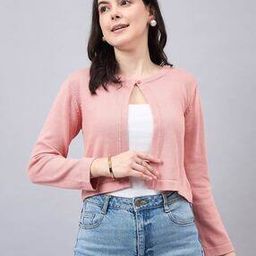 Women Regular Fit Front-Open Shrug-14