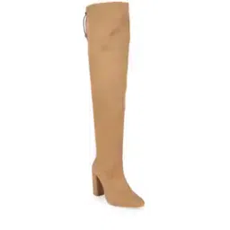 Knee-Length Boots with Suede Upper-image-85