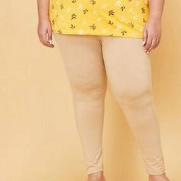 Plus Size Leggings with Elasticated Waist-3