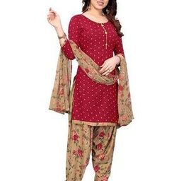 Women Floral Unstitched Dress Material-image-85