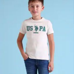 Boys Logo Print Crew-Neck T-Shirt-picture-40