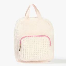 Girls Fur Backpack with Adjustable Strap-image-21