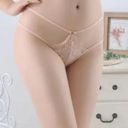 Women Lace Thong Panties with Elasticated Waist-picture-35