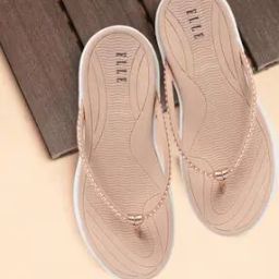 Women Embellished Thong-Strap Flat Sandals-image-5