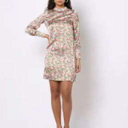 Celine Floral Print Shift Dress-image-3