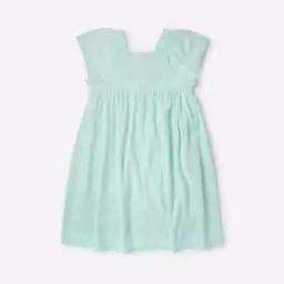 Printed Square-Neck A-Line Dress-27