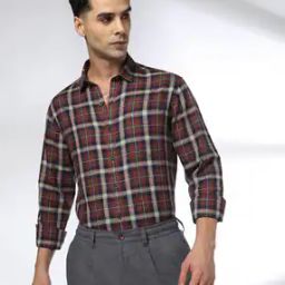 Men Checked Slim Fit Shirt-image-45