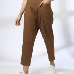 Women Regular Fit Pleated Pants-image-38