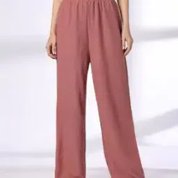 Women Relaxed Fit Wide-Leg Pants-image-69