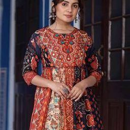 Women Tribal A-Line Tunic with Round Neck-image-15