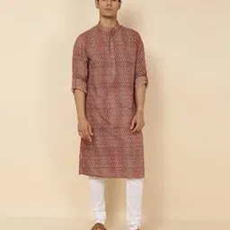 Long Kurta with Mandarin Collar-13