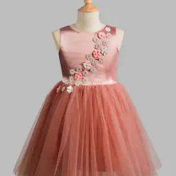 Girls Embellished Fit & Flared Dress-image-46