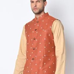 Tailored Fit Nehru Jacket-image-105