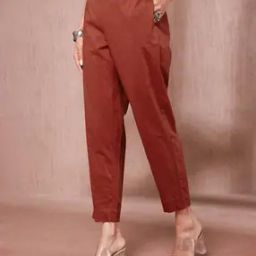 Women Regular Fit Pants with Insert Pockets-picture-22