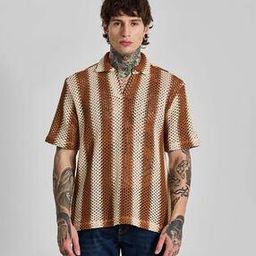 snitch Men Striped Polo T-Shirt with Short Sleeves-picture-45