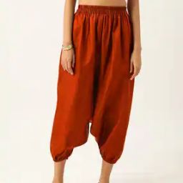 Women Relaxed Fit Flat-Front Harem Pants-picture-49