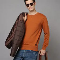 Men Slim Fit Crew-Neck Sweatshirt-image-11