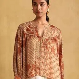 ritu kumar Printed Round-Neck Straight Kurta-picture-42