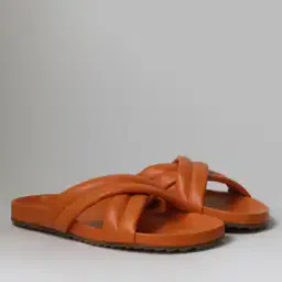 Slip-On Sandals with Criss-Cross Straps-image-0