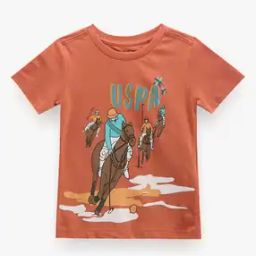 Boys Graphic Print Regular Fit Crew-Neck T-Shirt-picture-50