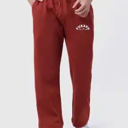 Men Straight Track Pants with Elasticated Waist-image-66
