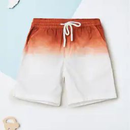 Boys Cotton Mid Rise Ombre Shorts-25