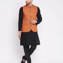 Nehru Jacket with Welt Pockets-13