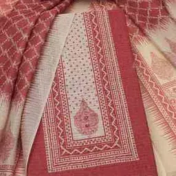 Women Printed 3-Piece Unstitched Dress Material-image-12