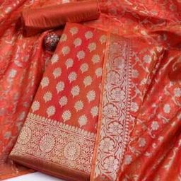 Women 3-Piece Unstitched Dress Material-image-16