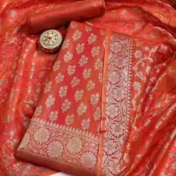Women 3-Piece Unstitched Dress Material-image-43
