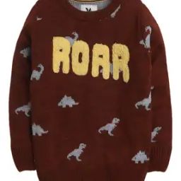Girls Self-design Sweater Dress-picture-27
