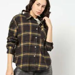 Women Checked Regular Fit Shirt-image-46