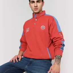 High-Neck Regular Fit Sweatshirt-image-28