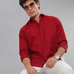 Men Slim Fit Shirt with Patch Pocket-image-40