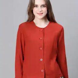 Women Regular Fit Round-Neck Blouson Jacket-picture-13