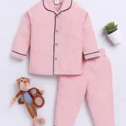 Girls Stripes Nightwear Set-picture-24