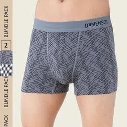 DAMENSCH Men Pack Of 2 Printed Deo-Soft Supima Modal Anti-Bacterial  Trunk-15