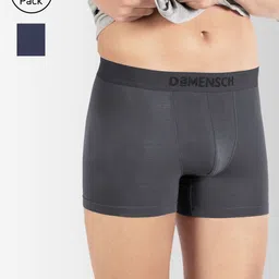 DaMENSCH Men DEO-SOFT Deodorizing Micro Modal Solid Trunks DAM-1-T-PACK-2-KBBG-Mix-picture-8