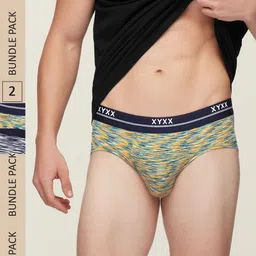 XYXX Men Pack Of 2 Printed IntelliSoft Antimicrobial Micro Modal Basic Briefs XYBRF2PCKN395-picture-58