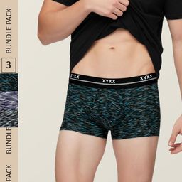 XYXX Men Pack Of 3 Printed IntelliSoft Antimicrobial Micro Modal Artisto Trunks XYTRNK3PCKN496-picture-2