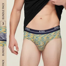 XYXX Men Pack Of 3 Printed IntelliSoft Antimicrobial Micro Modal Basic Briefs XYBRF3PCKN477-picture-21