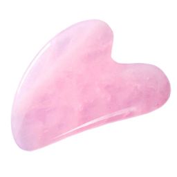 Le Marbelle Rose Quartz Gua Sha Stone Face Massager For Face, Neck Glow & Skin Brightening-image-100