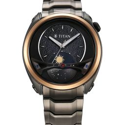 Titan Men Stainless Steel Straps Analogue Watch 10010KM01-20