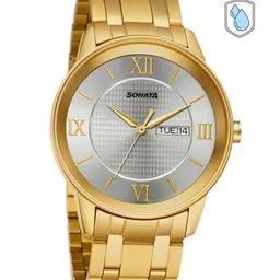 Sonata Utsav Men Silver-Toned Analogue Watch 7133YM01-picture-4