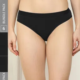 AROUSY Women Pack Of 6 Cotton Hipster Briefs-image-18