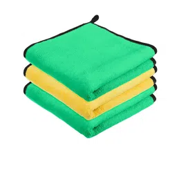 Kuber Industries Yellow & Blue 3 Pieces Reversible Kitchen Towel-image-51