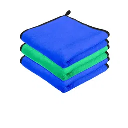 Kuber Industries 3-Pcs Blue & Green 400 GSM Kitchen Towels-8